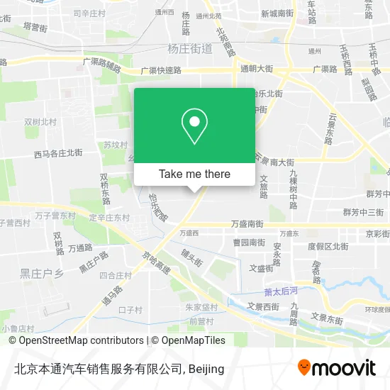 北京本通汽车销售服务有限公司 map