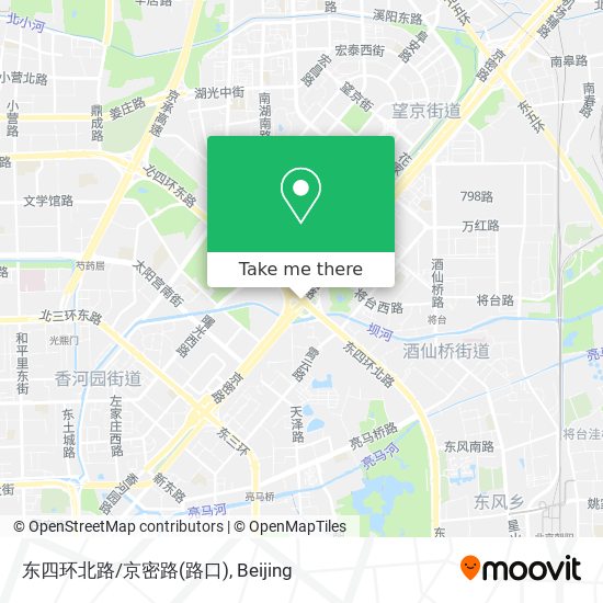 东四环北路/京密路(路口) map