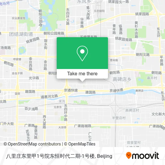 八里庄东里甲1号院东恒时代二期-1号楼 map