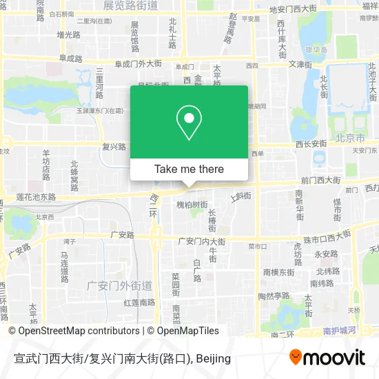 宣武门西大街/复兴门南大街(路口) map
