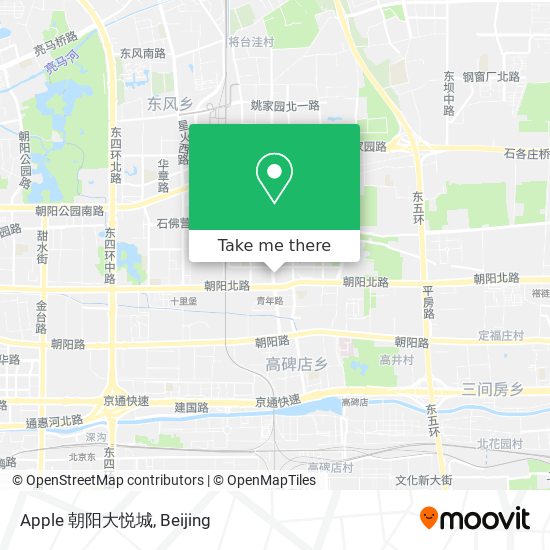 Apple 朝阳大悦城 map