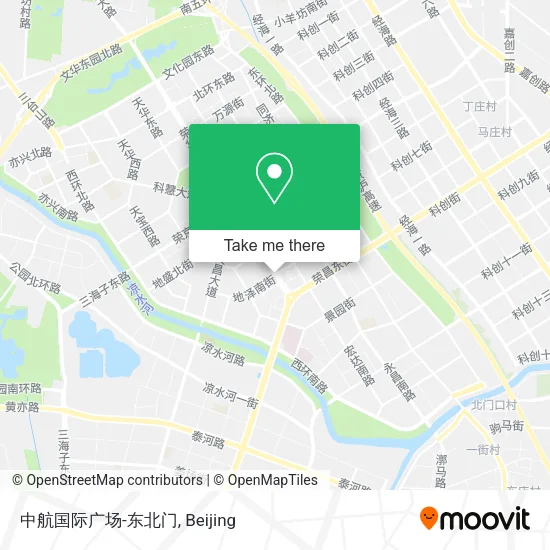 中航国际广场-东北门 map