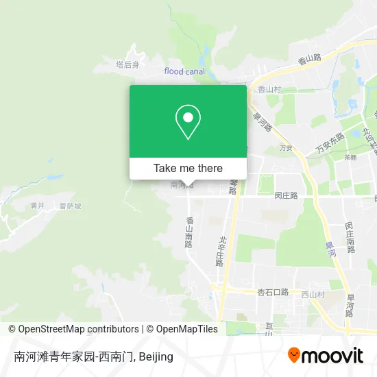 南河滩青年家园-西南门 map