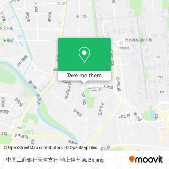 中国工商银行天竺支行-地上停车场 map