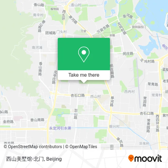 西山美墅馆-北门 map