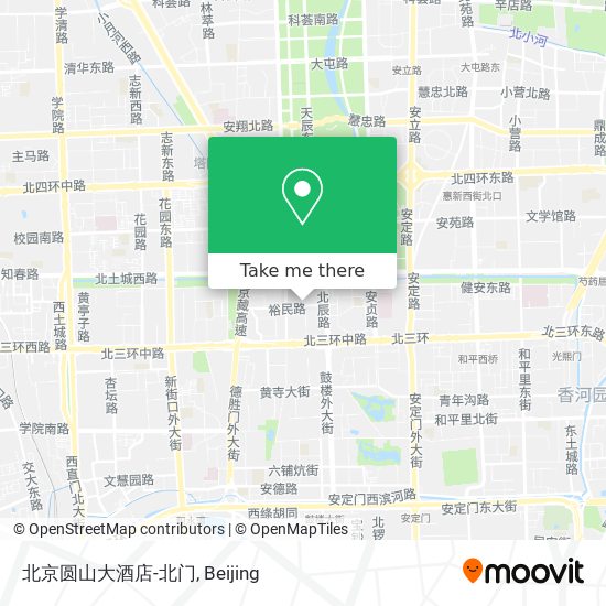 北京圆山大酒店-北门 map