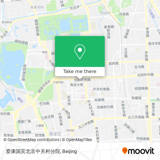 爱康国宾北京中关村分院 map