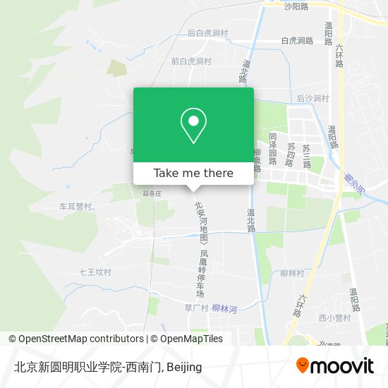 北京新圆明职业学院-西南门 map
