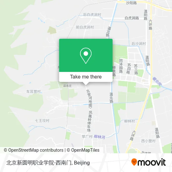 北京新圆明职业学院-西南门 map