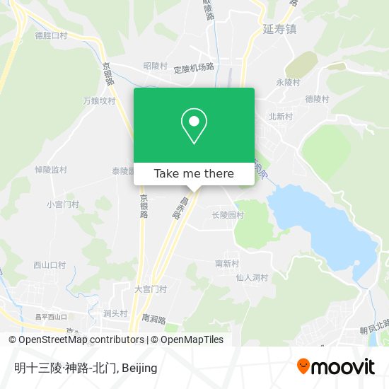 明十三陵·神路-北门 map