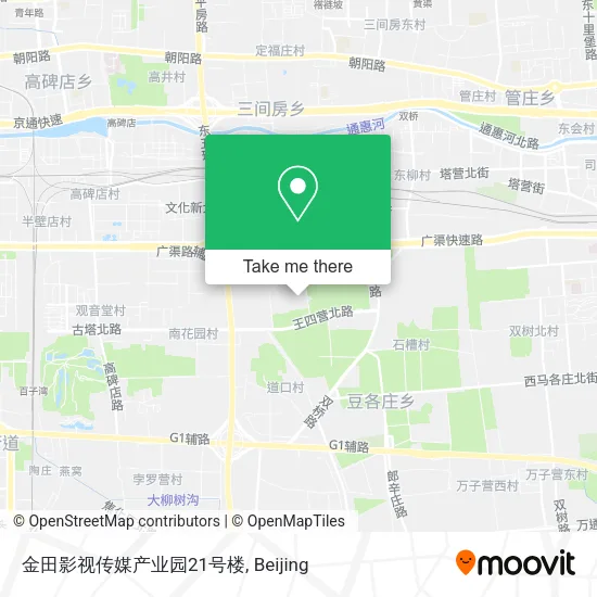 金田影视传媒产业园21号楼 map