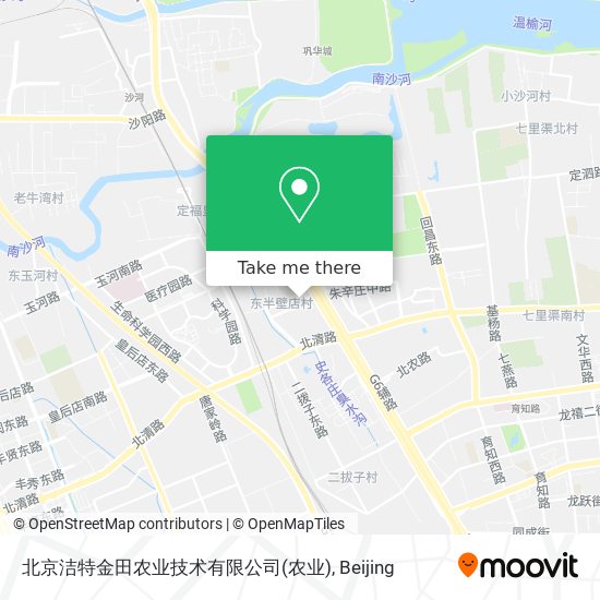 北京洁特金田农业技术有限公司 map