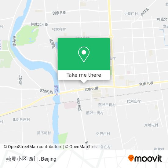 燕灵小区-西门 map
