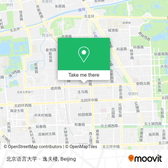 北京语言大学﹣逸夫楼 map