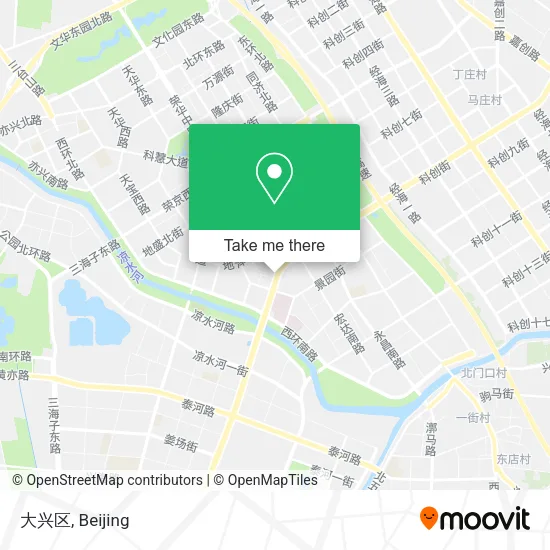 大兴区 map