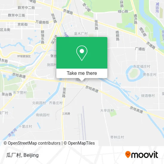 瓜厂村 map