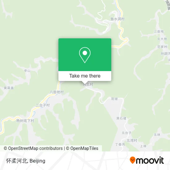 怀柔河北 map