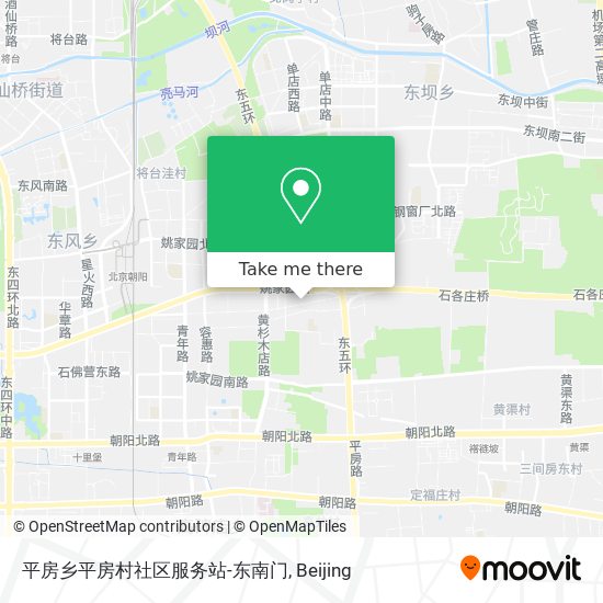 平房乡平房村社区服务站-东南门 map