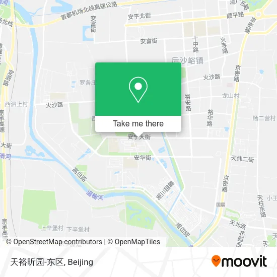 天裕昕园-东区 map