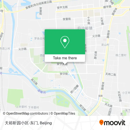 天裕昕园小区-东门 map