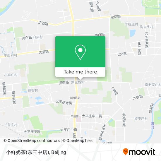 小鲜奶茶(东三中店) map