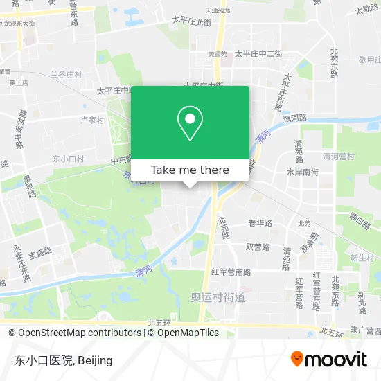 东小口医院 map