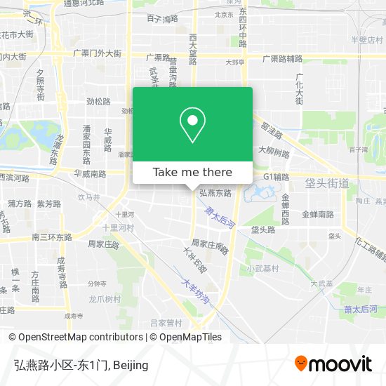 弘燕路小区-东1门 map