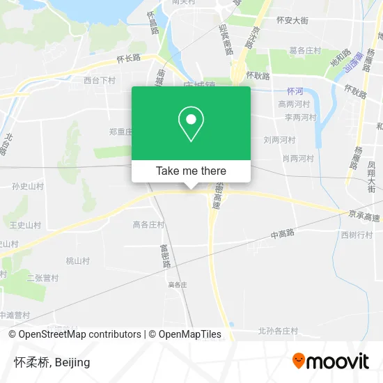 怀柔桥 map