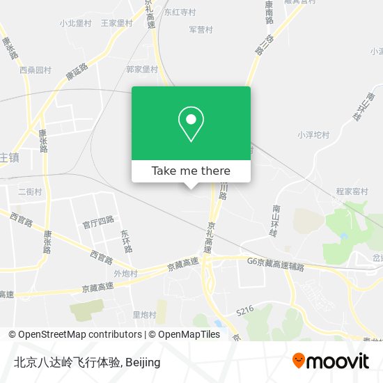 北京八达岭飞行体验 map