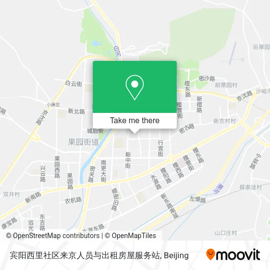 宾阳西里社区来京人员与出租房屋服务站 map