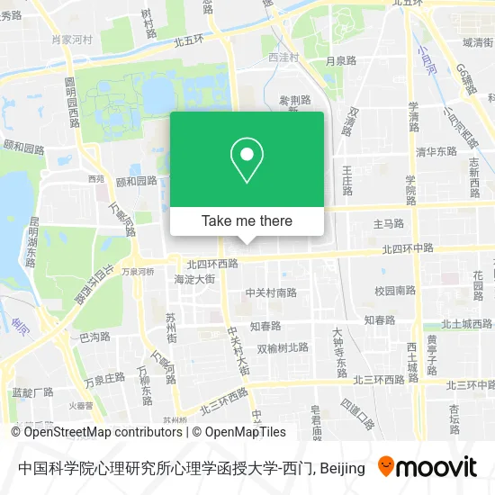中国科学院心理研究所心理学函授大学-西门 map
