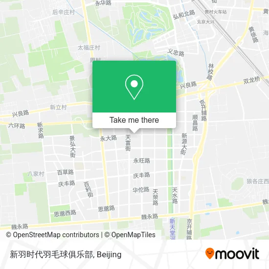 新羽时代羽毛球俱乐部 map