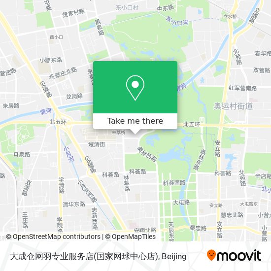 大成仓网羽专业服务店(国家网球中心店) map