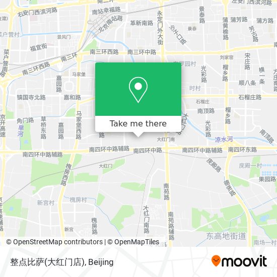 整点比萨(大红门店) map