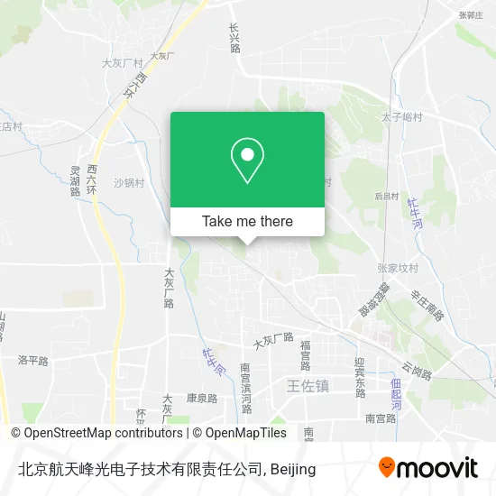 北京航天峰光电子技术有限责任公司 map