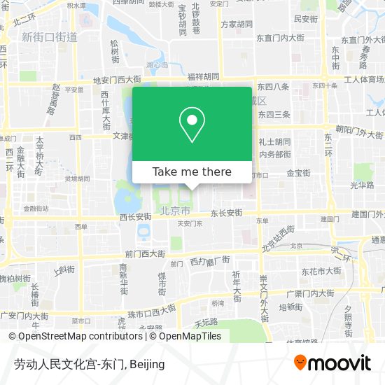 劳动人民文化宫-东门 map