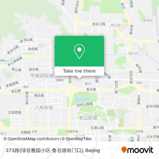 373路(绿谷雅园小区-鲁谷路衙门口) map