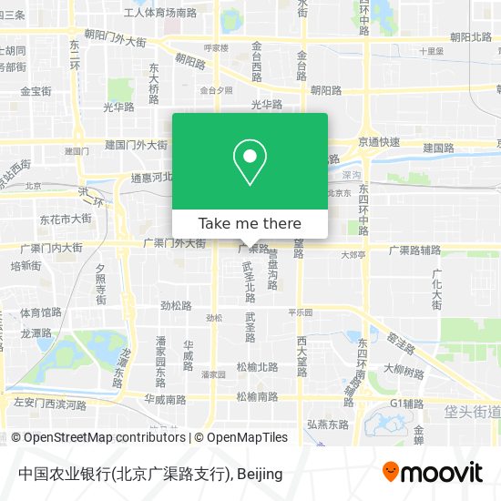 中国农业银行(北京广渠路支行) map