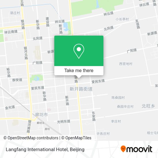 Langfang International Hotel map