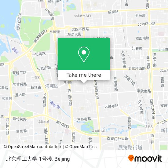 北京理工大学-1号楼 map