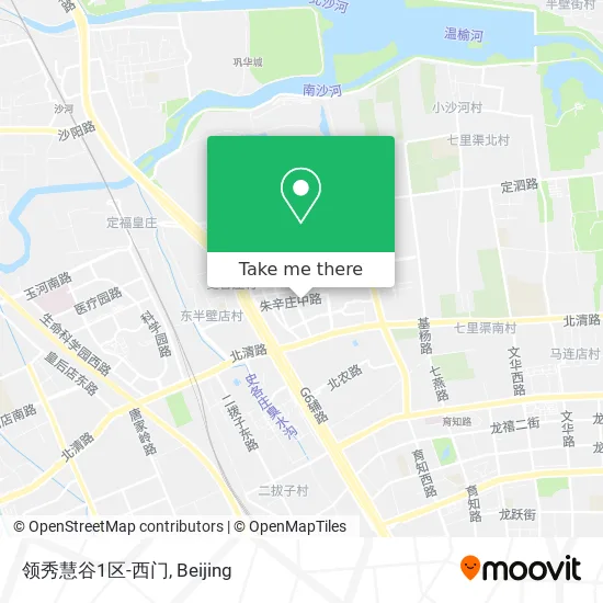 领秀慧谷1区-西门 map