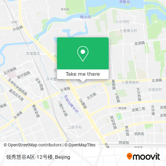 领秀慧谷A区-12号楼 map