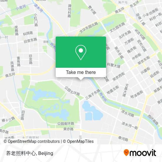 养老照料中心 map