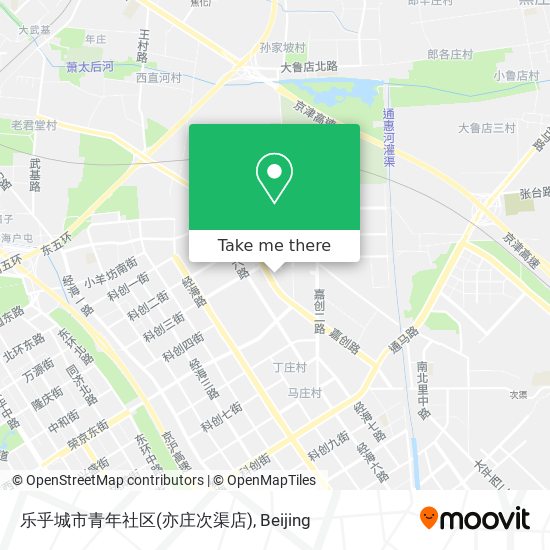 乐乎城市青年社区(亦庄次渠店) map