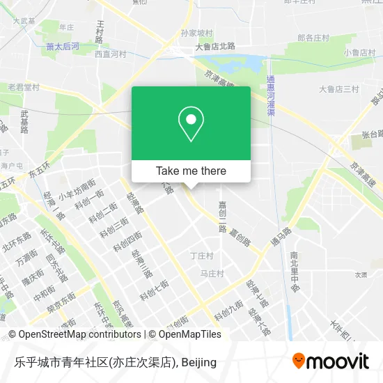 乐乎城市青年社区(亦庄次渠店) map