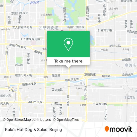 Kala's Hot Dog & Salad map