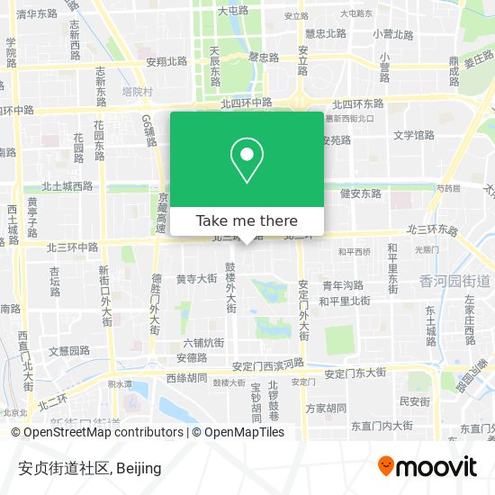 安贞街道社区 map