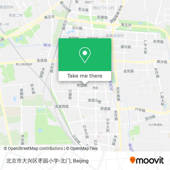 北京市大兴区枣园小学-北门 map