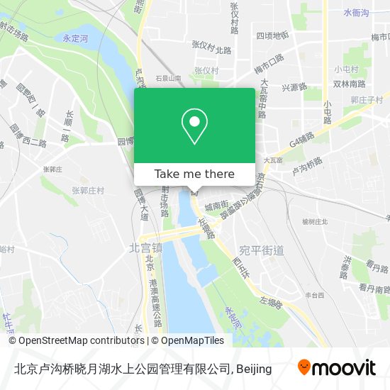 北京卢沟桥晓月湖水上公园管理有限公司 map