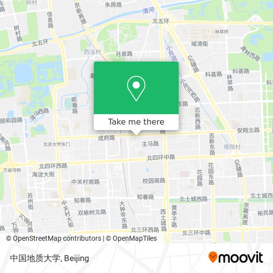 中国地质大学 map